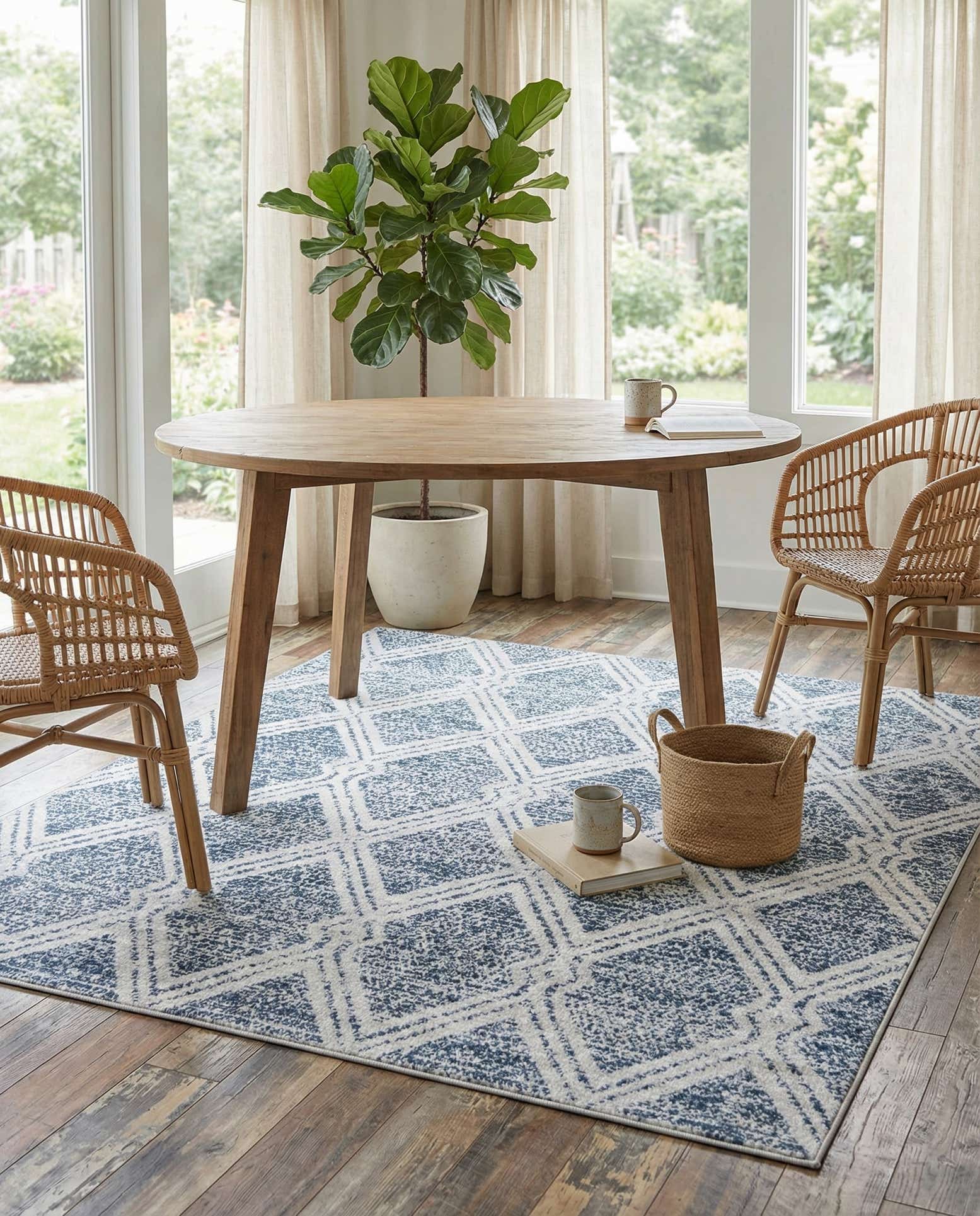 5' 3 x 5' 3 Kamala Washable Square Rug