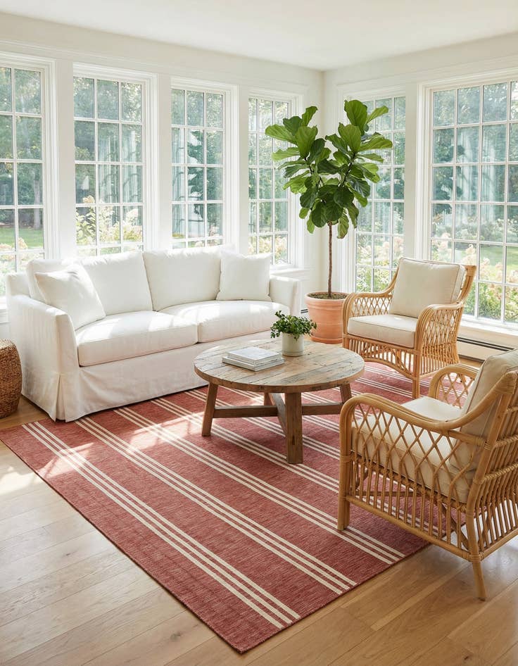 Detail image of 10' 8 x 10' 8  Washable Jill Zarin Anguilla Indoor / Outdoor Square Rug