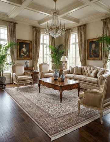 6' 8 x 9' 11 China Silk Rug