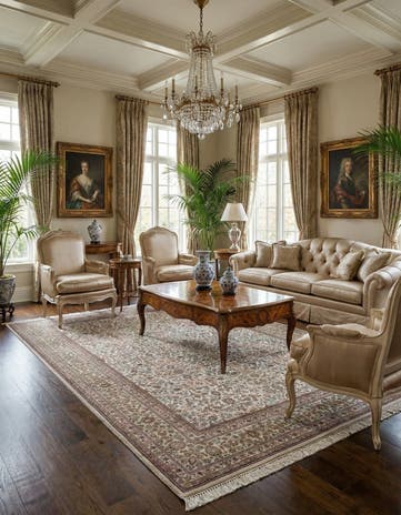 6' 8 x 9' 11 China Silk Rug