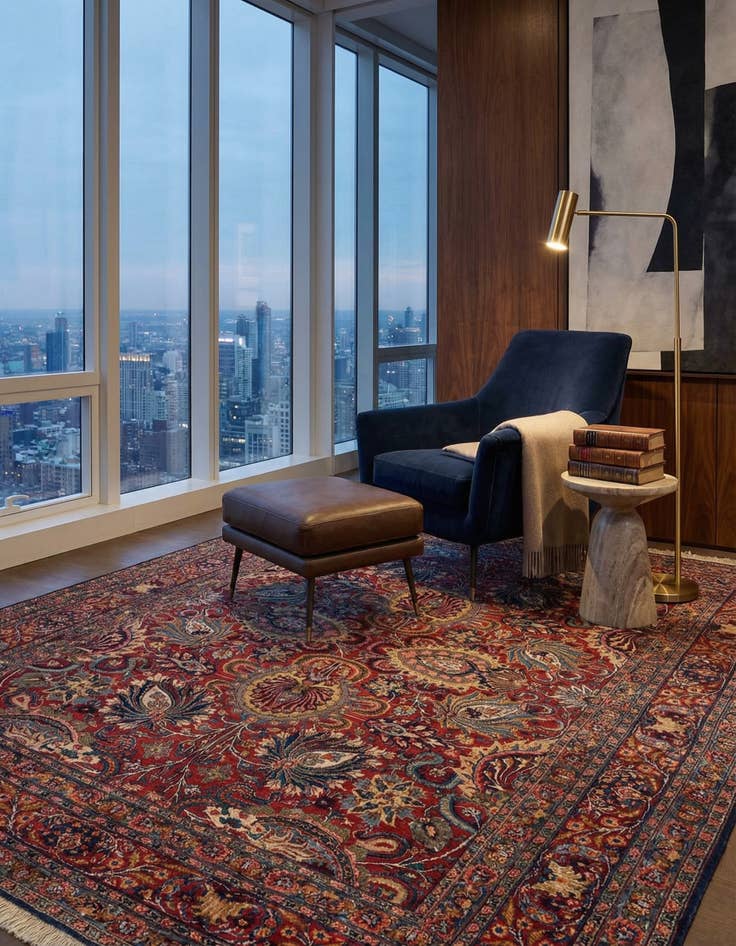 Detail image of 9' 4 x 12' 1 Liliyan Wool Rug