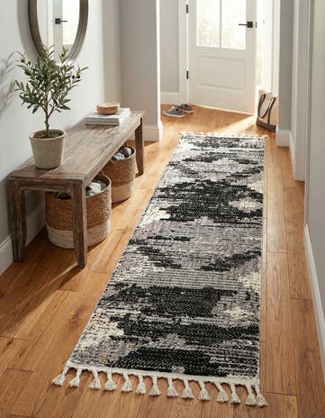 Fossil Gray Cherokee Runner Rug