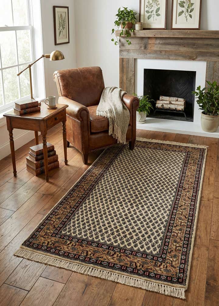 2' 11 x 5' 3 Hand Knotted Mir Wool Rug