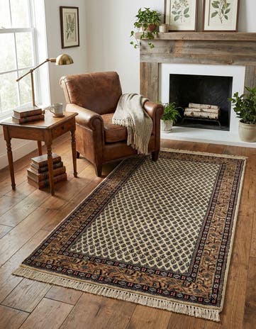 2' 11 x 5' 3 Hand Knotted Mir Wool Rug
