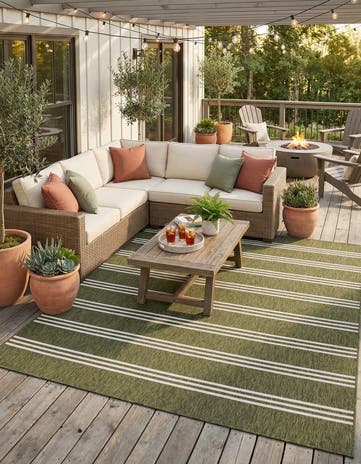 9' x 12' Easy-Clean Jill Zarin Anguilla Indoor / Outdoor Rug