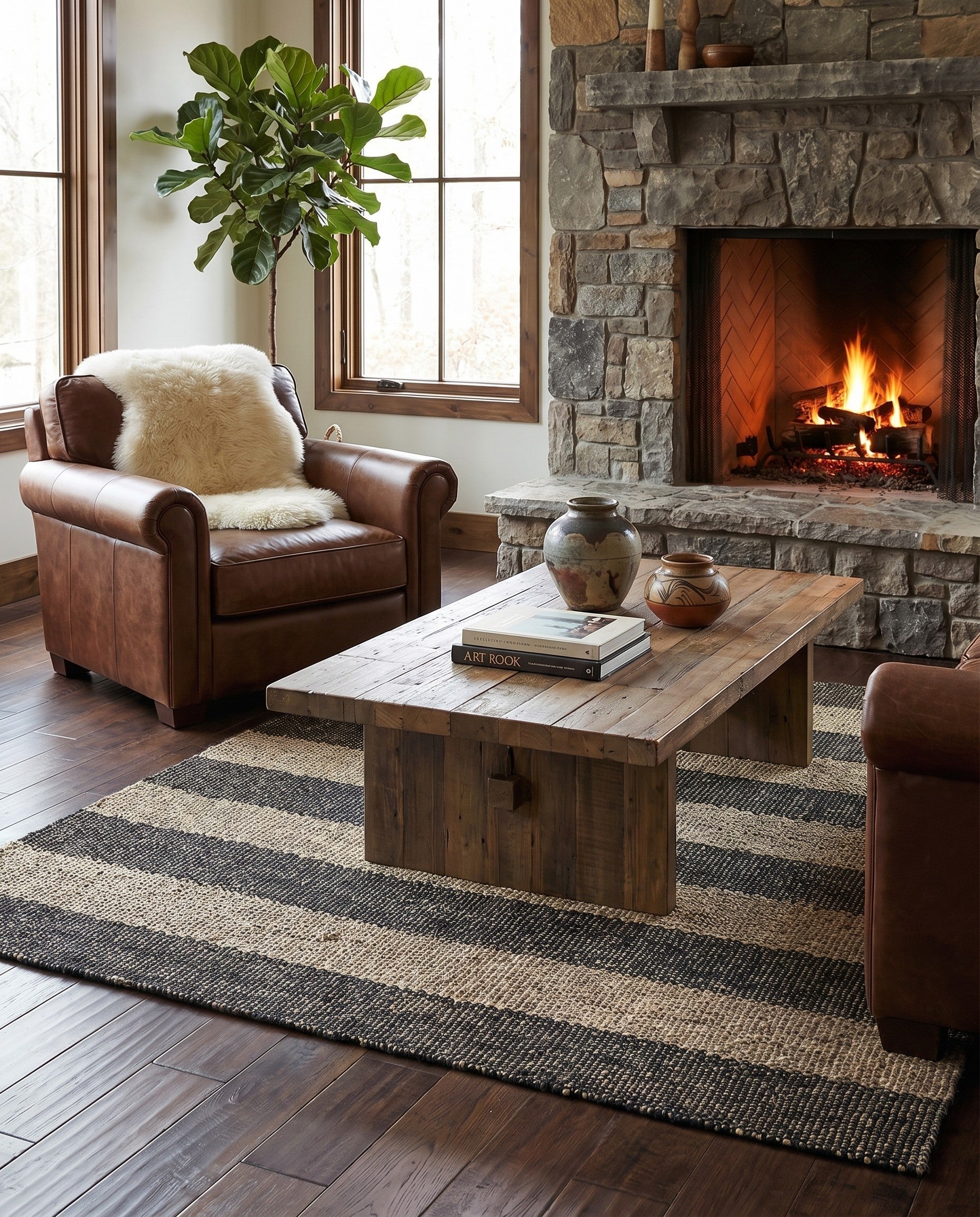 4' 7 x 6' 8 Hand Knotted Kashkuli Gabbeh Rug