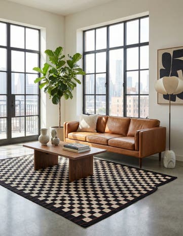 5' 7 x 7' 8 Hand Woven Kilim Modern Wool Rug