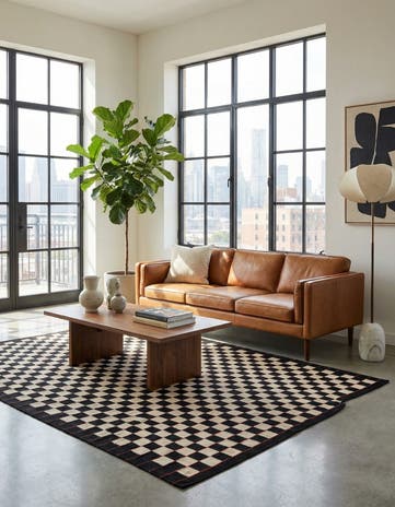 5' 7 x 7' 8 Hand Woven Kilim Modern Wool Rug