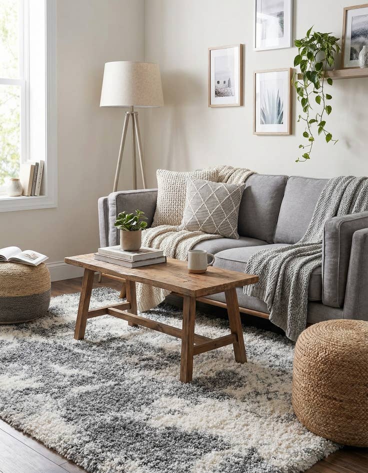 Detail image of  4' x 6' Soft Touch Shag Rug