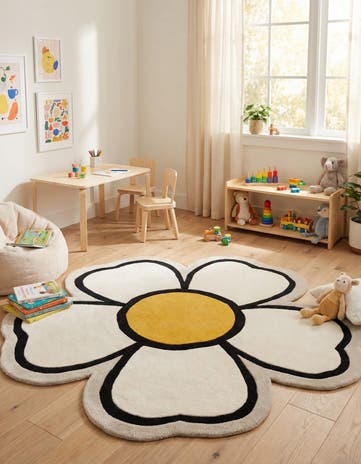 6' 1 x 6' 1 Playtime Kids Wool Freeform Rug
