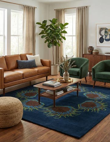 7' 6 x 7' 7 Agra Square Rug