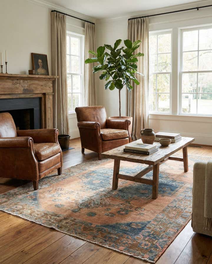 5' x 7' 3 Hand Knotted Ultra Vintage Persian Wool Rug