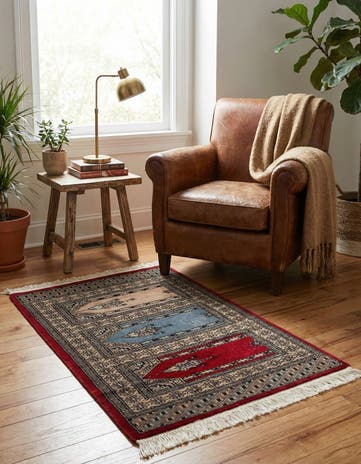 2' 1 x 3' 4 Hand Knotted Bokhara Oriental Wool Rug
