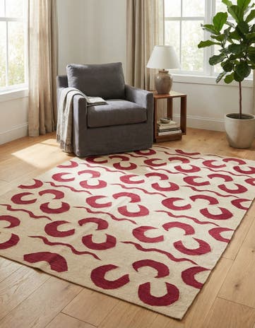 5' x 6' 7 Hand Woven Kilim Modern Wool Rug