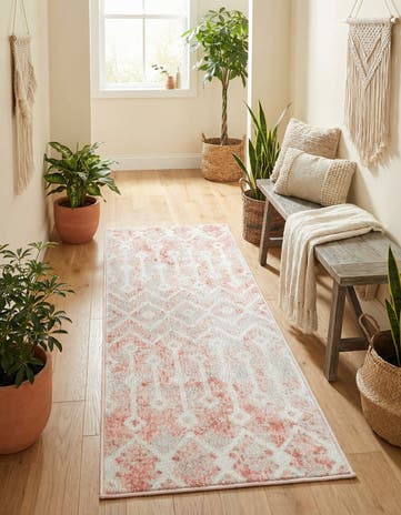 2' x 5' 3 Bohemian Trellis Runner Rug