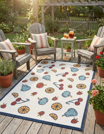 5' x 7' 7 Easy-Clean Indoor / Outdoor Rug