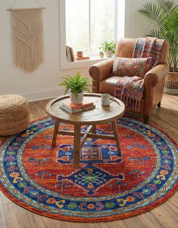 4' x 4' Calypso Round Rug