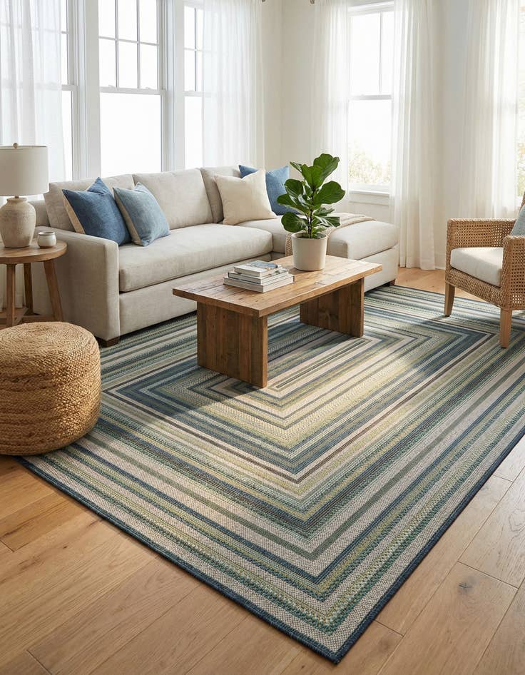 Detail image of 6' x 9'  Washable Baja Indoor / Outdoor Rug