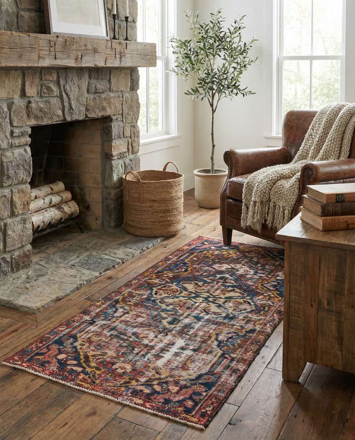 3' x 6' Hand Knotted Ultra Vintage Persian Wool Runner Rug