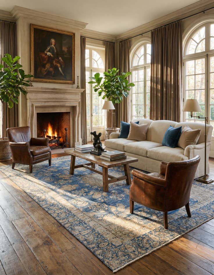 Detail image of  8' 1 x 11'  Hand Knotted Ultra Vintage Persian Wool Rug