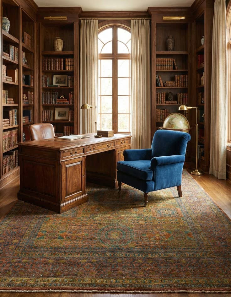 Detail image of 8' 1 x 11' 3 Mamluk Wool Rug