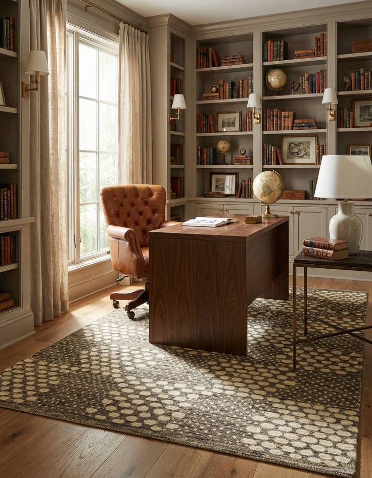 Detail image of  5' 5 x 7' 10  Hand Knotted Kashkuli Rug