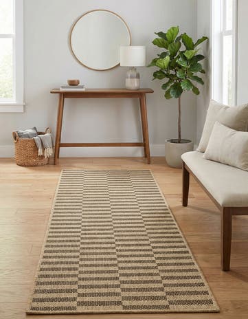 Natural and Brown Dunes Runner Rug