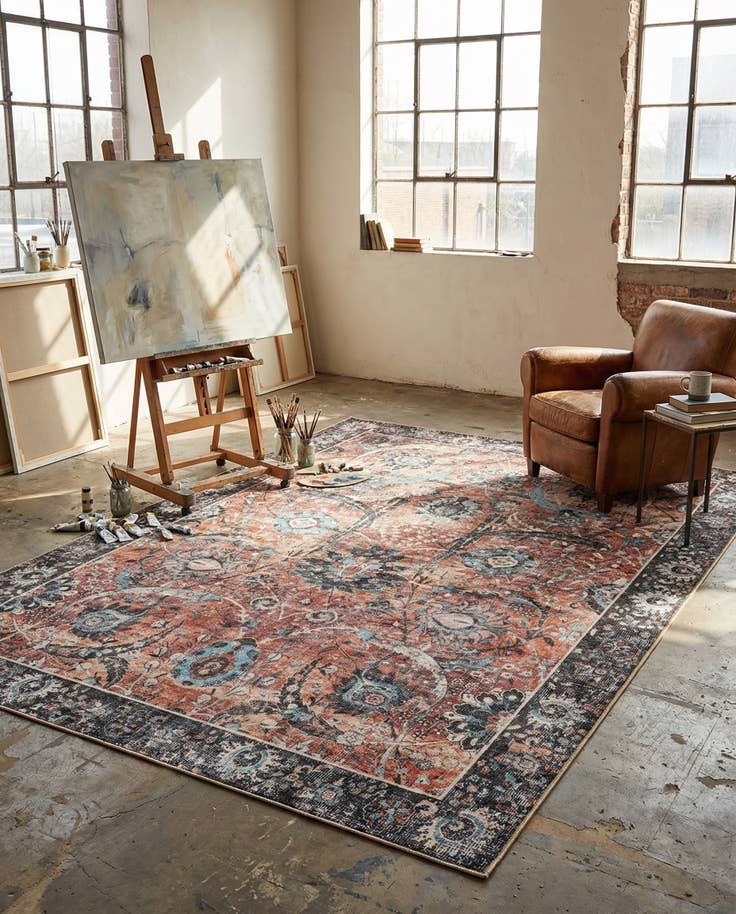 Detail image of 8' 4 x 12' Washable Timeless Rug