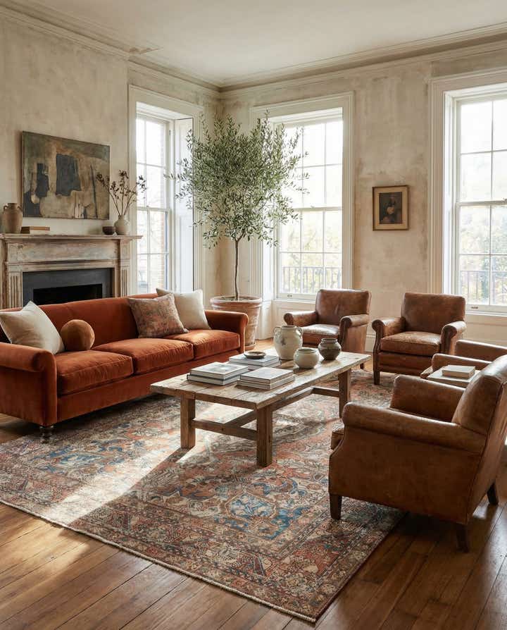 6' 10 x 10' 8 Hand Knotted Ultra Vintage Persian Wool Rug