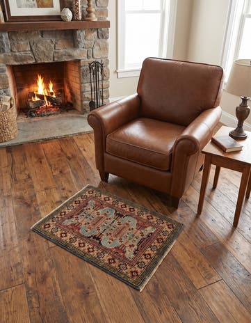 1' 10 x 2' 11 Hand Knotted Kazak Rug