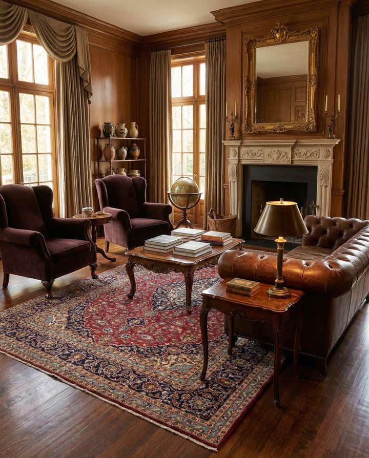 9' 10 x 12' 9 Hand Knotted Kashan Persian Wool Rug