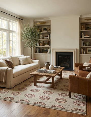 5' 5 x 8' 2 Hand Knotted Darya Wool Rug