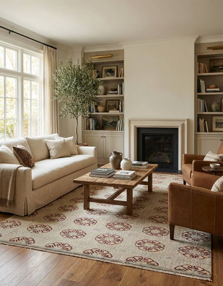 Detail image of 5' 5 x 8' 2  Hand Knotted Darya Wool Rug