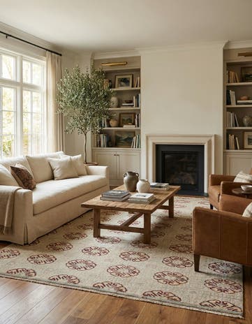 5' 5 x 8' 2 Hand Knotted Darya Wool Rug