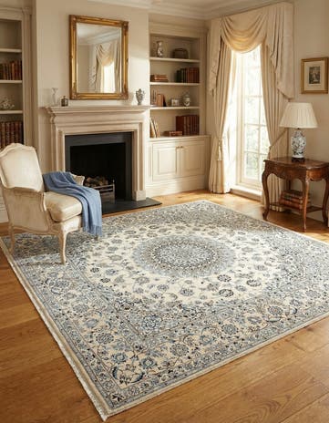 8' 3 x 8' 3 Nain Wool Square Rug