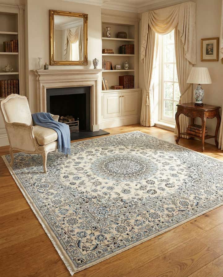 8' 3 x 8' 3 Nain Wool Square Rug