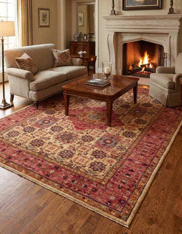 5' 7 x 7' 9 Hand Knotted Mamluk Ziegler Rug