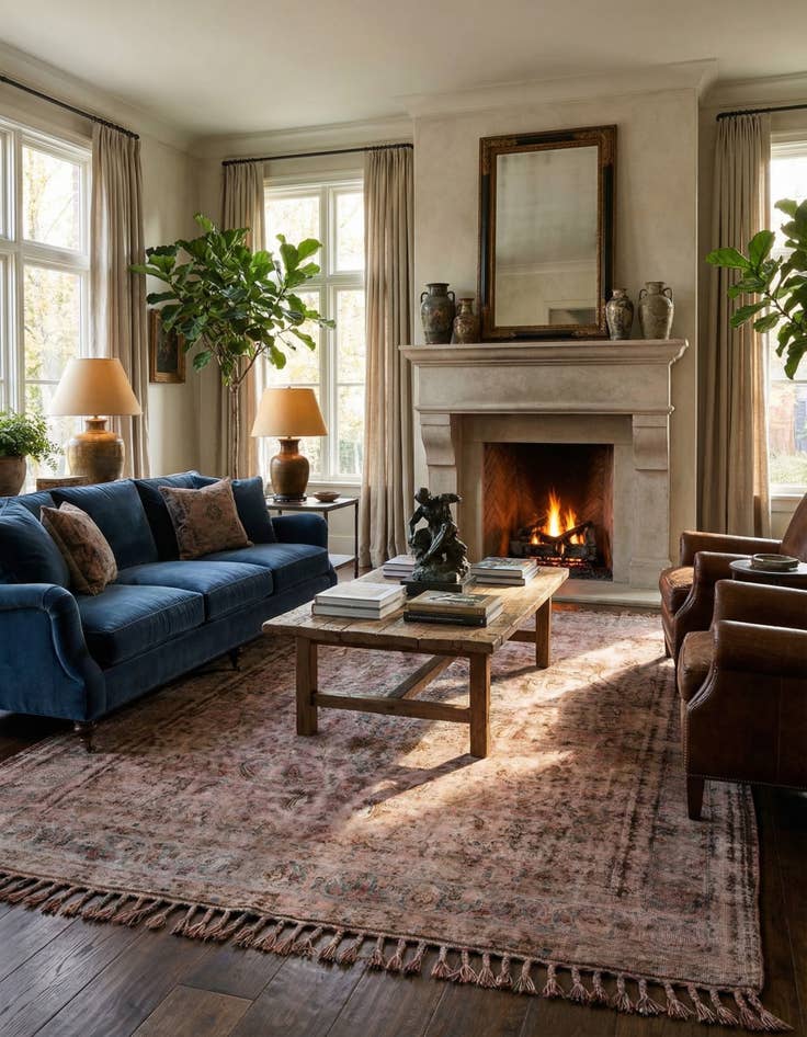 Detail image of 9' 7 x 12' 6  Hand Knotted Ultra Vintage Persian Wool Rug