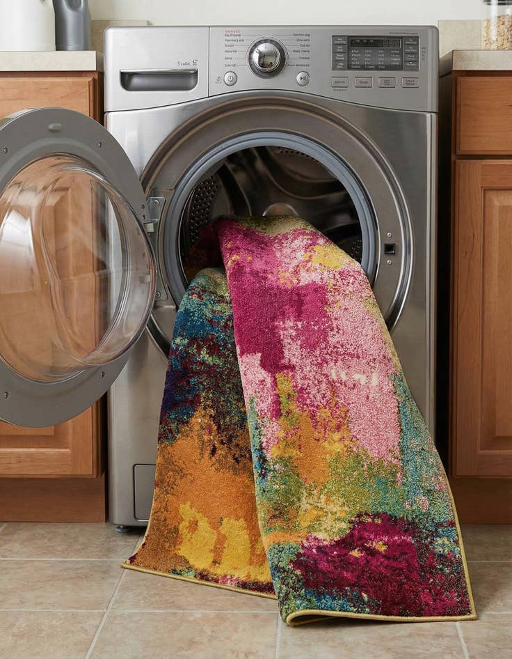 Detail image of  6' x 9'  Washable Hyacinth Rug