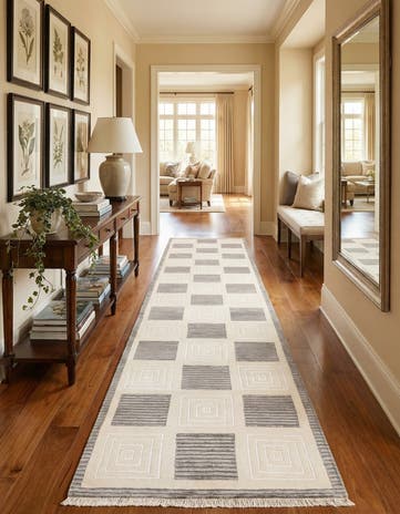 2' 7 x 13' 5 Hand Knotted Darya Wool Runner Rug