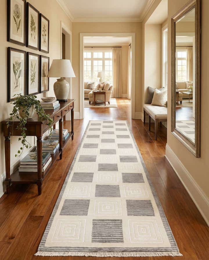 2' 7 x 13' 5 Hand Knotted Darya Wool Runner Rug