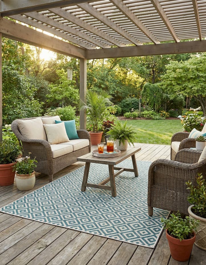 5' 3 x 8' Easy-Clean Jill Zarin Costa Rica I...