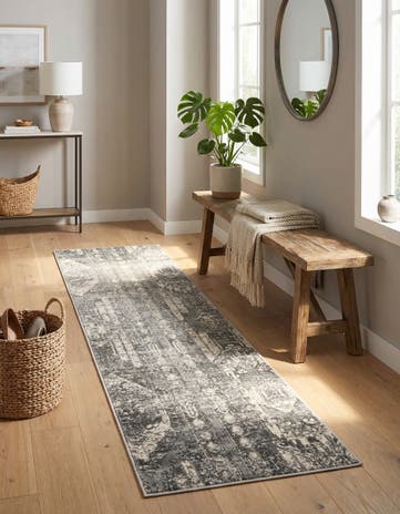Gray Oregon Runner Rug