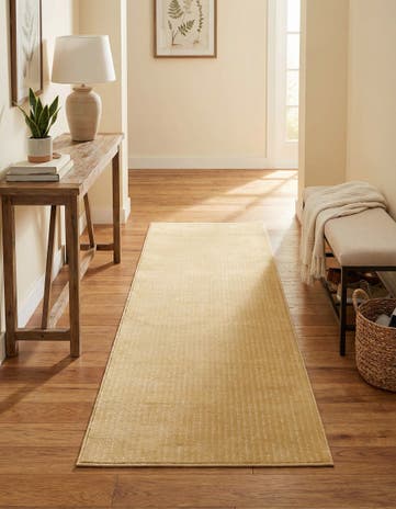 Beige and Cream Aakaar Runner Rug