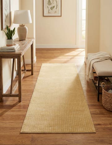 Beige and Cream Aakaar Runner Rug