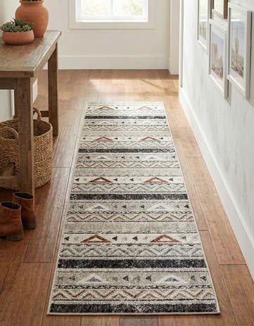 2' x 8' Eco Southwestern Runner Rug