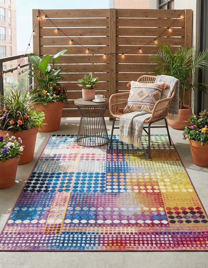 4' x 6' Easy-Clean Modern Indoor / Outdoor...