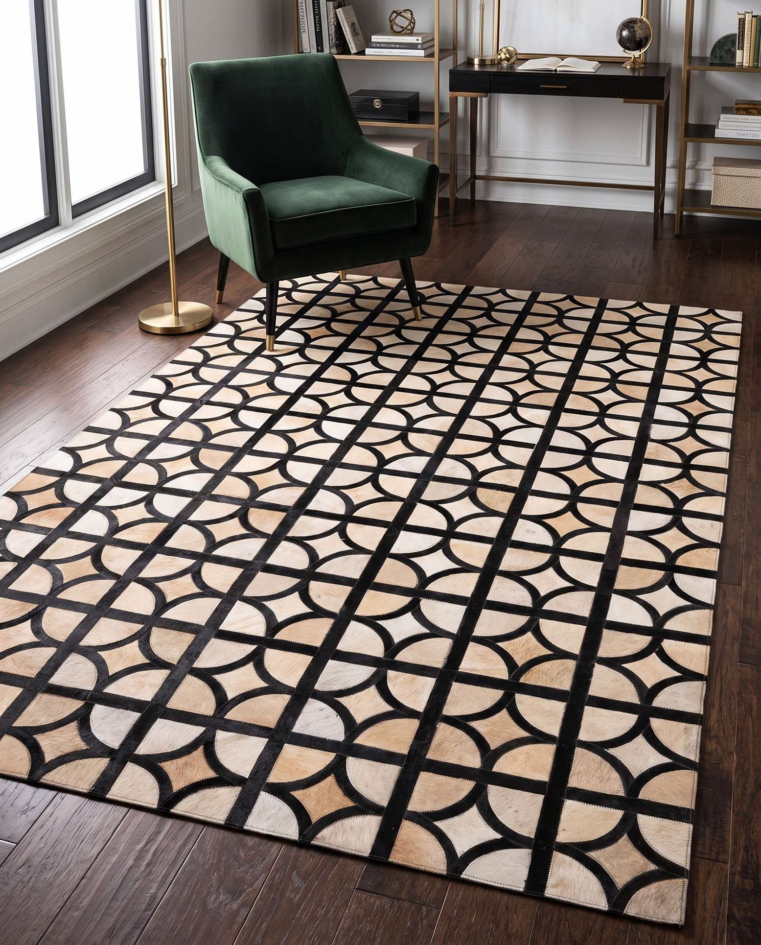 150cm x 240cm Cowhide Leather Teppich