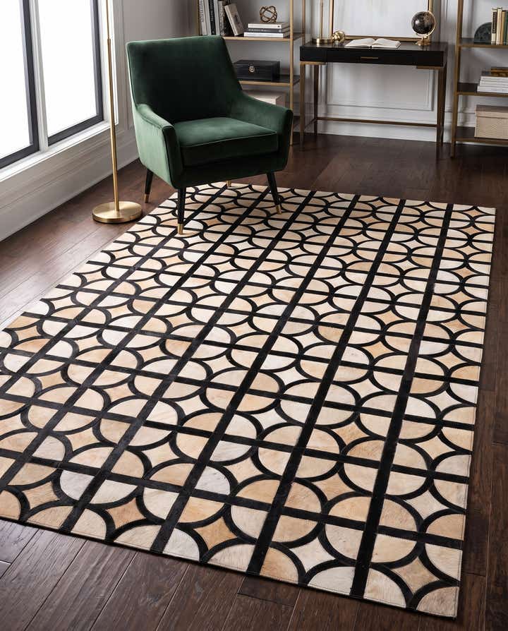 150cm x 240cm Cowhide Leather Teppich