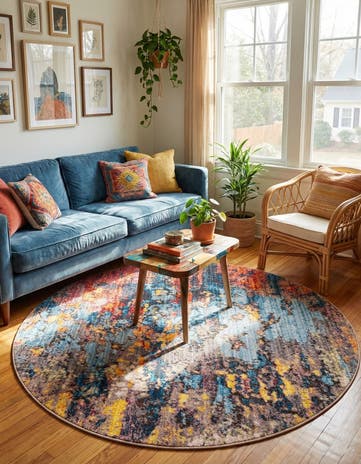 Jill Zarin 5' 3 x 5' 3 Downtown Chelsea Round Rug